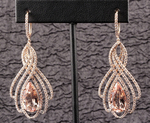 Morganite and Diamonds Earrings GMG1157