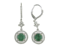 Emerald Diamonds Micro Pave Earrings GCC65E