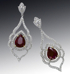 Ruby Diamonds Earrings GP16555