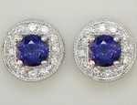 Sapphire Diamonds Micro Pave Earrings GM47S105
