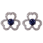 Sapphire Diamonds Micro Pave Earrings GF45S