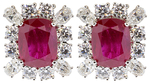 Ruby Diamonds Fancy Earrings GC535
