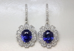 Sapphire Diamonds Fancy Lever Back Earrings GRP712S