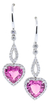 Pink Sapphire Diamonds Earrings GF548P
