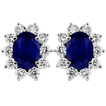 Sapphire Diamonds Earrings G75103S205