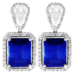 Sapphire Diamonds Fancy Micro Pave Earrings GF517