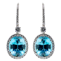 Blue Zircon Diamonds Earrings GPC1642BZ