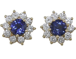 Sapphire Diamonds Cluster Earrings G5510613