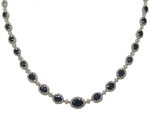 Sapphire Diamonds Necklace N457HS16