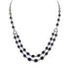 Sapphire Diamonds Necklace NPC1800
