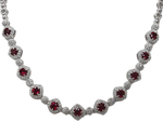 Ruby Diamonds Necklace NMD45R