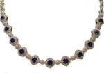 Sapphire Diamonds Necklace NMD45S2