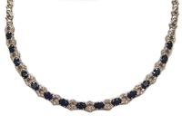 Sapphire Diamonds Necklace N546CS24