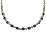 Sapphire Diamonds Necklace N5414S4