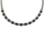 Sapphire Diamonds Necklace N65XS1