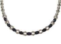 Sapphire Diamonds Necklace N756CS26