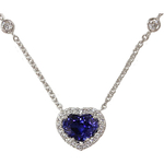 Sapphire Diamonds Necklace NDY255