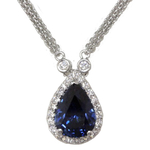Sapphire Diamonds Necklace NET302S