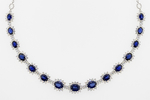 Sapphire Diamonds Necklace NPC1400S
