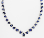 Sapphire Diamonds Necklace NPC17731