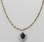 Sapphire Diamonds Necklace NP17122