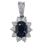 Sapphire Diamonds Pendant P75103S128