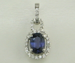 Sapphire Diamonds Pendant PT75S150
