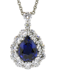 Sapphire Diamonds Pendant PF256S