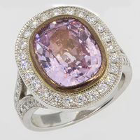 Pink Sapphire Diamonds Ring RPC608P