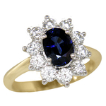 Sapphire Diamonds Ring R86100S2