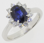 Sapphire Diamonds Ring RPC86123S