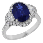 Sapphire Diamonds Ring RH4S257