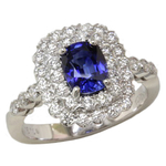 Sapphire Diamonds Double Halo Ring RCC7256S