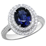 Sapphire Diamonds Double Halo Ring R2C97S