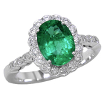 Emerald Diamonds Halo Ring RMB9270