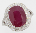 Ruby Diamonds Double Halo Ring RCV857R