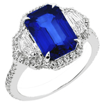 Sapphire Diamonds Ring REF412S