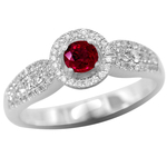 Ruby Diamonds Micro Pave Ring R4044R