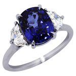 Sapphire Diamonds Three Stone Ring RHM376S