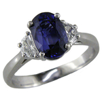 Sapphire Diamonds Three Stone Ring RHM300S