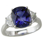 Sapphire Diamonds Three Stone Ring RHM454S