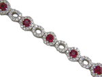 Ruby Diamonds Bracelet BC42R12
